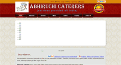 Desktop Screenshot of abhiruchicaterers.com