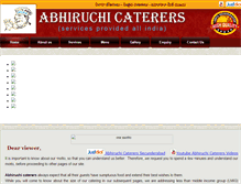 Tablet Screenshot of abhiruchicaterers.com